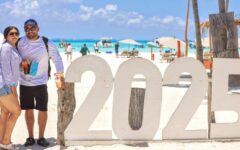 Turistas abarrotan las playas de Isla Mujeres en un fin de semana espectacular