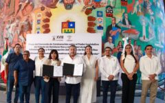 Congreso del Pueblo firma convenio con el Tribunal de Justicia Administrativa y Anticorrupción