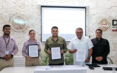 Eduardo Asencio encabeza firma de convenio entre DIF Playa del Carmen y Universidad Vizcaya