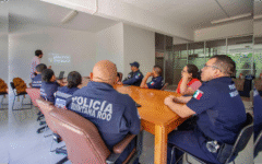 Mary Hernández fortalece estrategias de seguridad con formación policial
