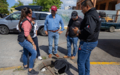 Supervisan autoridades de Playa del Carmen daños a las vialidades provocados por CFE y Aguakan, en el primer cuadro de la ciudad