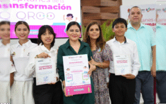 Infancias de Felipe Carrillo Puerto participan en toma de protesta de los “Capitanes de la Transformación 2025”
