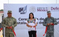 Asiste Blanca Merari a la inauguración de las instalaciones de la Guardia Nacional en Leona Vicario