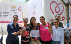 Ponen en marcha Mara Lezama y Estefanía Mercado programa “Salud sin tanto choro”, en Villas del Sol, Playa del Carmen
