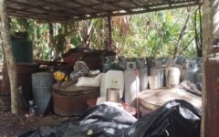 SSC participa en operativo interinstitucional donde se localiza un laboratorio presuntamente utilizado para la elaboración de drogas sintéticas
