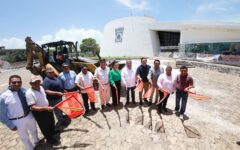 Inician trabajos para reinstalar símbolos emblemáticos en el Congreso del Pueblo