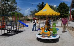 Motociclistas vandalizan juegos infantiles en Felipe Carrillo Puerto; autoridades procederán legalmente
