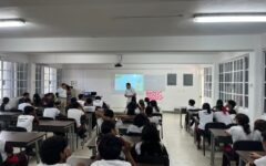 Estudiantes de la Secundaria Carlos Monsiváis participan en taller de ciencia ciudadana para el cuidado del entorno urbano