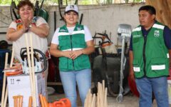 Con entrega de herramientas y equipo, fortalece Blanca Merari los servicios públicos en Leona Vicario