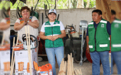 Con entrega de herramientas y equipo, fortalece Blanca Merari los servicios públicos en Leona Vicario