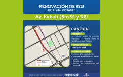 Aguakan inicia obras en Kabah entre Ruta 4 y Av. Talleres