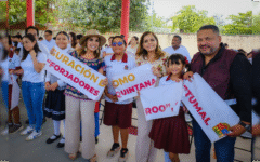 Mara Lezama entrega domo a la primaria “Forjadores de Quintana Roo” tras 40 años de espera