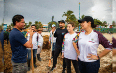 Estefanía Mercado lanza el “Reto Sargazo” y convoca a los gremios y a la ciudadanía a sumar esfuerzos en la limpieza de playas