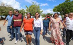 Supervisa Ana Paty Peralta brigadas de limpieza en el corazón de la ciudad