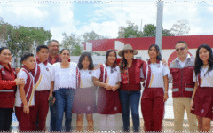 Inaugura Mara Lezama y Ana Paty Peralta secundaria técnica número 43 en Kusamil