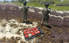 Marina asegura paquetes con posible marihuana en Mahahual