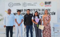 Niñas y niños de Playa del Carmen rinden protesta como Impulsores 2026
