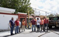 Chacón supervisa mejora de pozo pluvial en colonia Independencia