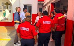 Delegación alemana recorre instalaciones de Bomberos Cancún
