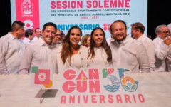 Cancún 56 años: Mara Lezama llama a la unidad y solidaridad