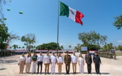 Mara Lezama toma protesta a 284 conscriptos del Servicio Militar en Quintana Roo