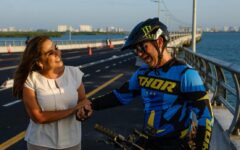 Supervisa Mara Lezama pruebas de Ruta 27 en Puente Nichupté