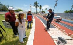 Supervisa Mara Lezama instalación de pista olímpica en Chetumal