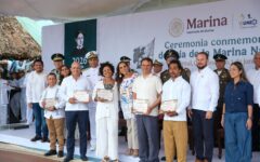 Conmemoran en Calderitas el Día de la Marina Nacional