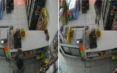 Captan en video a ladrón robando negocio
