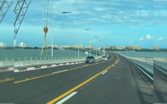 Intacto, puente Nichupté tras sismo en Cancún