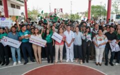 Mara Lezama entrega domo al CONALEP Cancún III tras 18 años de espera