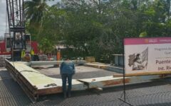 Avanza renovación de puente fronterizo