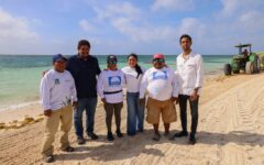 Puerto Morelos refuerza combate al sargazo