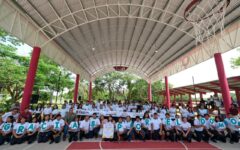 Mara Lezama entrega nuevo domo en el Colegio de Bachilleres de JMM