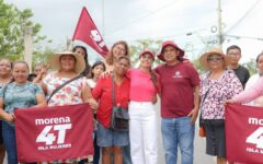 Ana Paty Peralta llama a fortalecer la unidad y defender la Transformación en Isla Mujeres