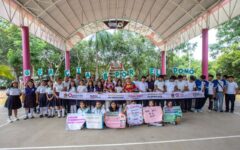 Inauguran domo en el Colegio de Bachilleres de Señor