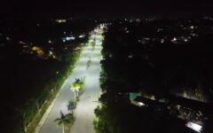 Avanza modernización del alumbrado público en Felipe Carrillo Puerto
