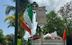 Preparan el ambiente patrio en Zona Hotelera