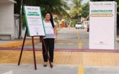 Blanca Merari inaugura primer Paso Seguro frente al jardín de niños 5 de Mayo