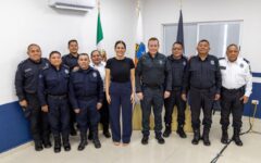 Estefanía Mercado impulsa retiro digno para policías de Playa del Carmen