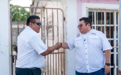Chacón cumple a vecinos de la colonia Emiliano Zapata