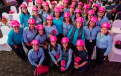 Aguakan, referente en liderazgo femenino del sector hídrico en Quintana Roo: mujeres toman protesta en iniciativa ‘Cascos Rosas’