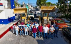 Chacón encabeza jornada Juntos Limpiamos Cozumel en la Flores Magón II