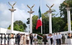 Conmemoran en Chetumal los 179 años de la Gesta Heroica de Chapultepec