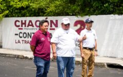 Supervisa Chacón avances de repavimentación en la 11 avenida