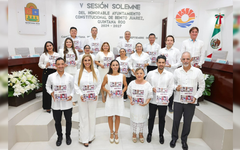 Ana Paty Peralta entrega Segundo Informe de Gobierno de Benito Juárez