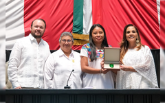 Reconocen la fuerza de las mujeres mayas con la Medalla “María Petrona Uicab”