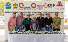 Entregan lentes a 80 personas con discapacidad visual en Tulum