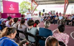 Chacón lleva el ‘Informe al Pueblo’ a las colonias de Cozumel