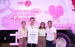 Ana Paty Peralta y Vero Lezama impulsan campaña de prevención del cáncer de mama en Cancún